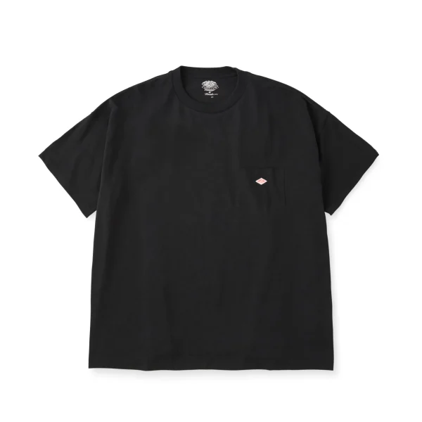Danton Men's Everyday Black Pocket Short Sleeve T-Shirt