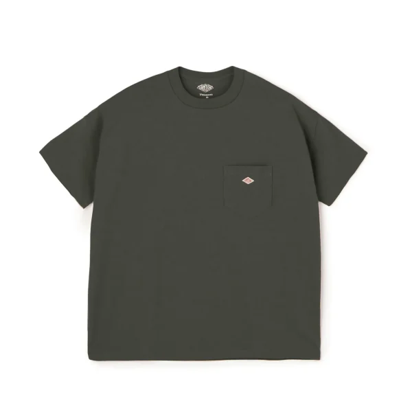 Danton Men's Classic Coal Grey Pocket Short Sleeve T-Shirt