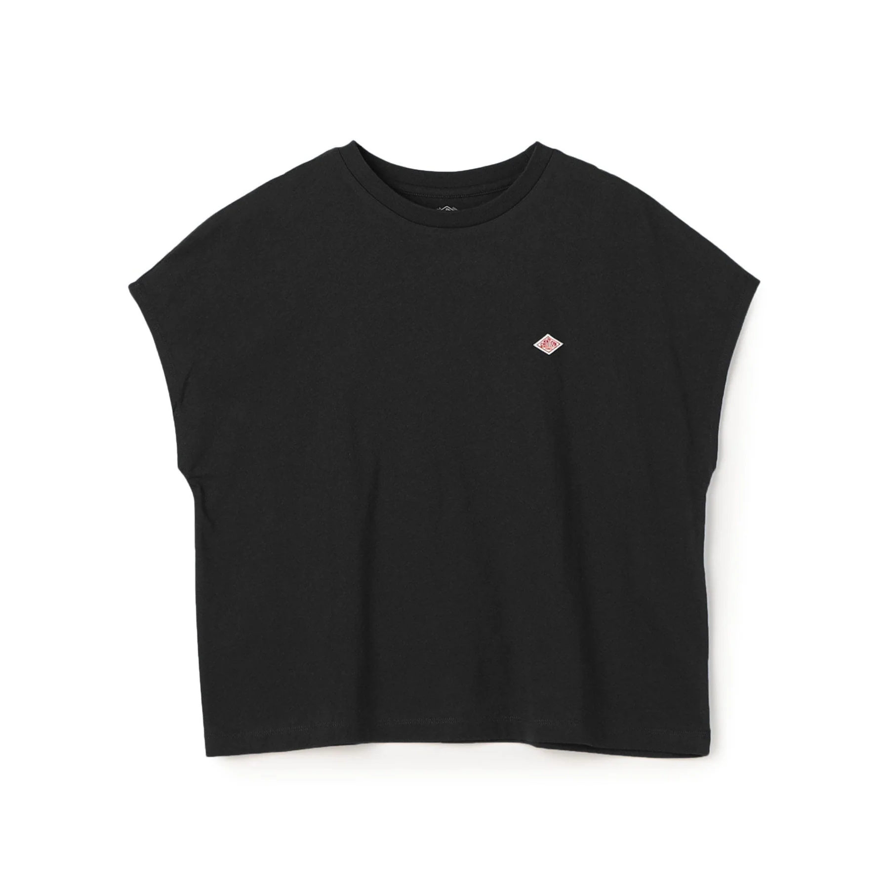 Danton Women's Black Cotton Jersey Dolman Short Sleeve T-Shirt