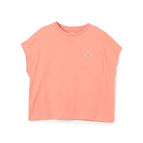 Danton Women's Pink Cotton Jersey Dolman Short T-Shirt