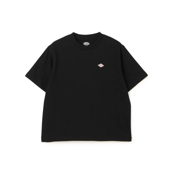 Danton Women's Black Cotton Jersey Short Sleeve T-Shirt