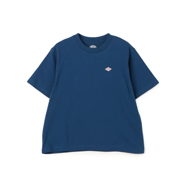 Danton Women's Navy Blue Cotton Jersey Short Sleeve T-Shirt