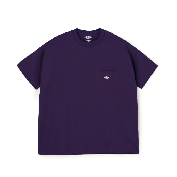 Danton Men's Classic Dark Purple Crew Neck T-Shirt