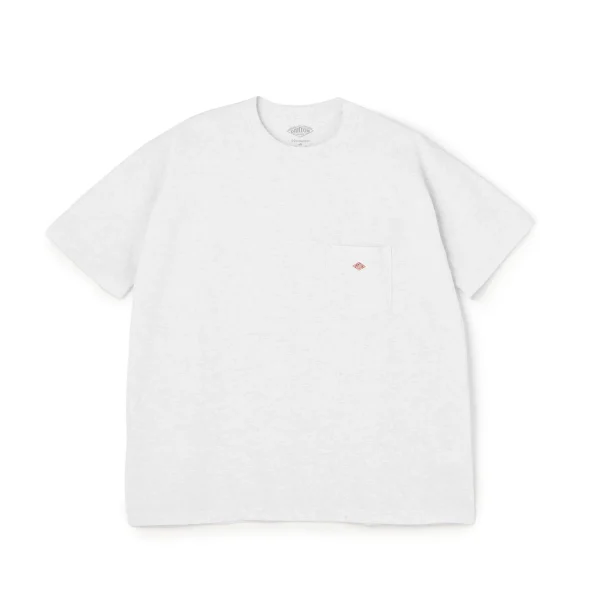 Danton Men's Classic White Pocket Short Sleeve T-Shirt